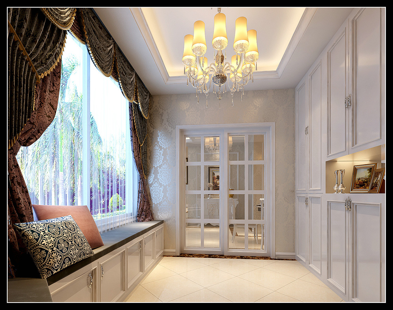 升龍?zhí)靺R9號(hào)院三室兩廳與兩室一廳裝修設(shè)計(jì)案例效果圖解析